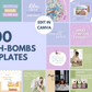 Bath Bombs Social Media Templates - 200 Templates