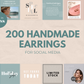 Handmade Earrings Social Media Templates - 200 Templates