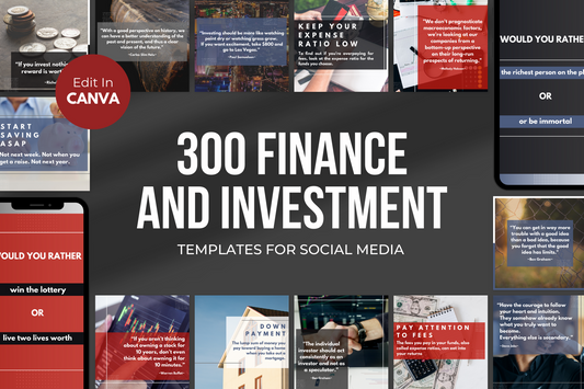 Finance And Investment Social Media Templates - 300 Templates