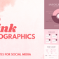 Pink Infographics for Social Media - 500 Templates