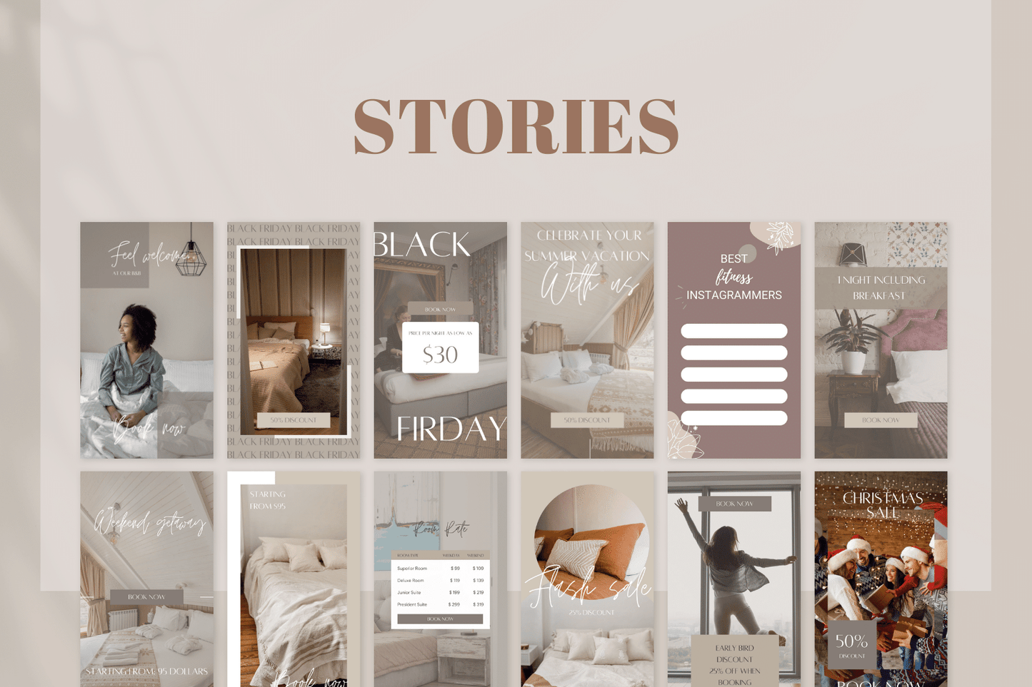 Bed and Breakfast Social Media Posts - 200 Templates